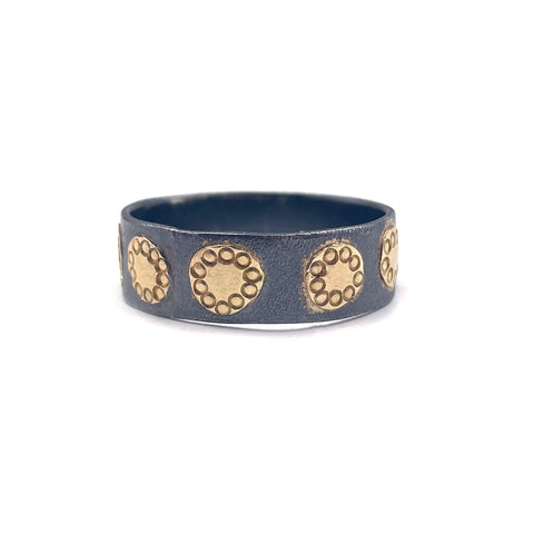 Stamped Gold Dot Band