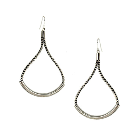 Sway Earrings, Silver