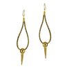 Long Thorn Earrings, Gold
