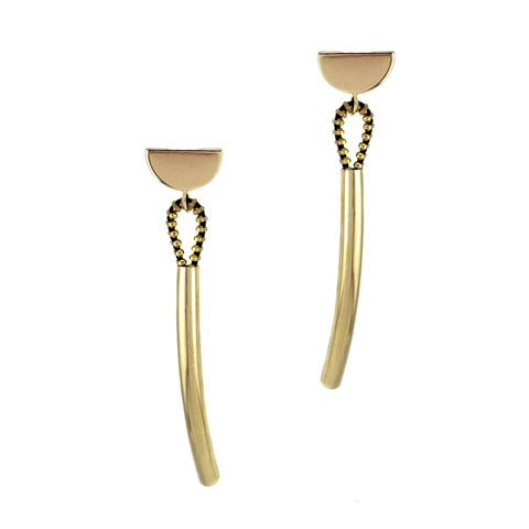 Balance Earrings, Gold