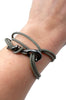 Pelican Clip Bracelet/Necklace, Shibuichi, Grey