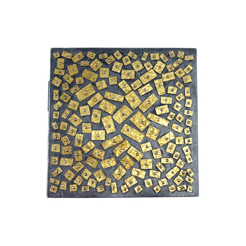 Square Mosaic Brooch