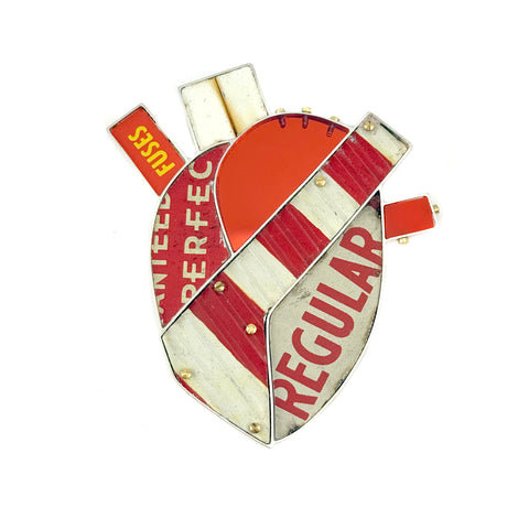 Tin Man, Tin Heart Brooch