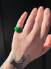 Green Chubby Heart Ring