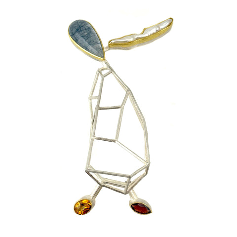 A Proud Penguin Brooch