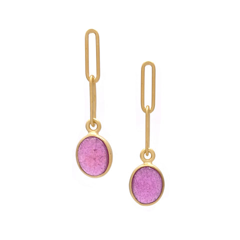 Mini Link Ruby Studs