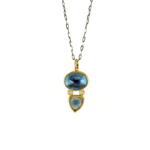 Topaz and Tourmaline Pendant
