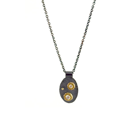 Diamond Oval Pendant