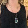 Lapis and Chrysocolla Pendant