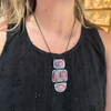 Oxidized Cobalto Calcite Necklace