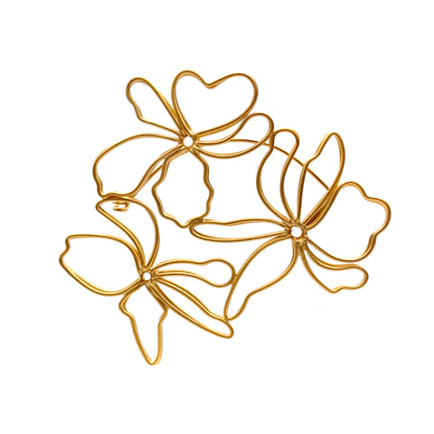 Gold Corsage Brooch