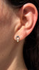 Bull Ring Studs with Diamonds