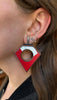 Chord Bar Post Hoops, Red