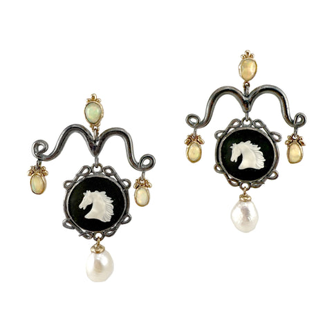 Midnight Pony Earrings