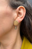 Druzy Drop Disc Earrings