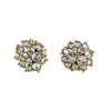 Round Diamond Cluster Earrings