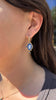 Blue & Black Dancer Hoops