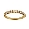 French Cut Diamond Half Eternity