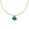 Sapphire and Diamond Dot Necklace