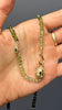Gold Beetle Necklace with Cruzeiro Green Tourmaline
