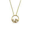 Ringed Diamonds Necklace