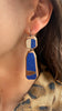 Gem Double Dangles, Blue