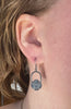 Arched Pinwheel Puff Twist Earrings