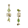 Green Gem Drop Earrings