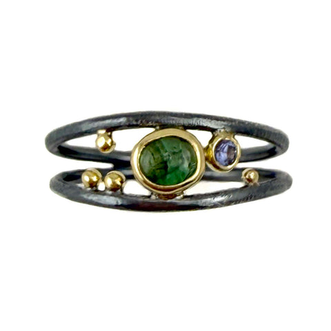 Emerald Dot Ring