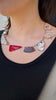 Red Collage Necklace