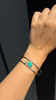 Turquoise Double Band Cuff Bracelet