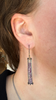 Ruby Trapped Bar Earrings