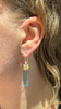 Blue Quartz Rod Earrings