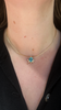 Sapphire and Diamond Dot Necklace
