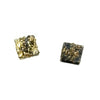 Square Gold Dust Studs