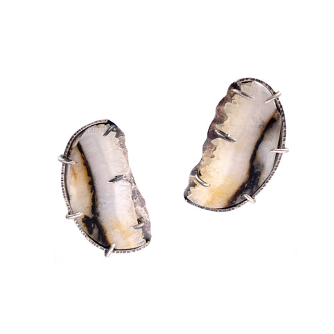 Agate Slice Studs