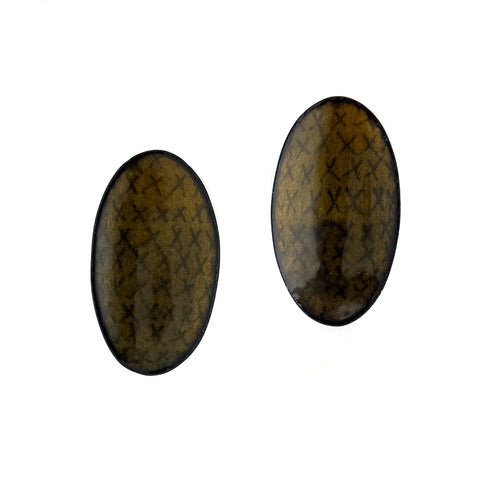Large Oval Plus Meditations Earrings