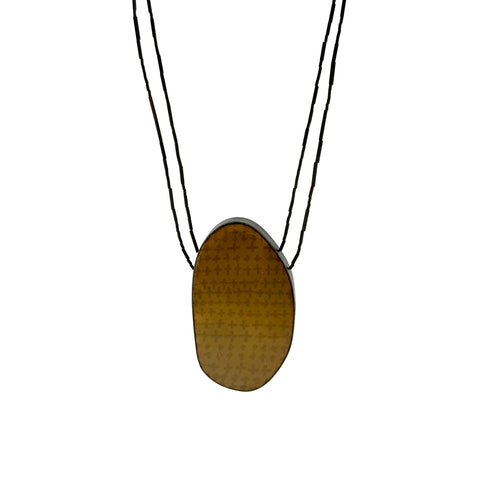 Red Oval Meditations Necklace