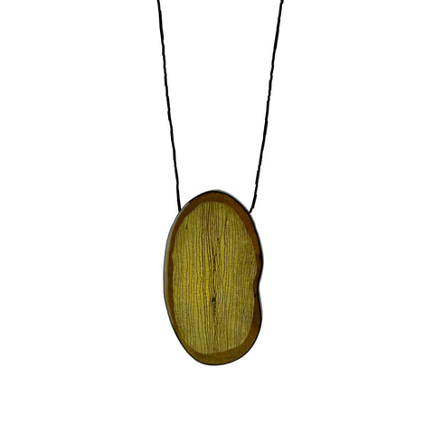 Green Oval Meditations Necklace