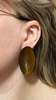 Large Oval Circle Meditations Earrings