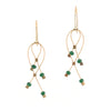 Lattice Hook Earrings, Mini, Jade