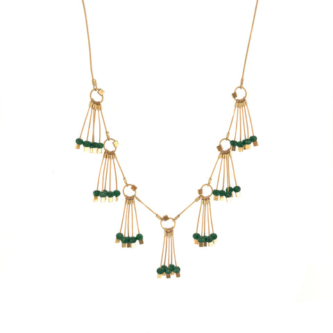 Tassel Necklace, Jade