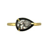 Pear Diamond Solitaire Ring