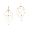 Tears Dew Drop Hooks, Large, Silver/Gold