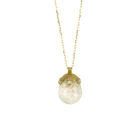 Floating Opal Pendant