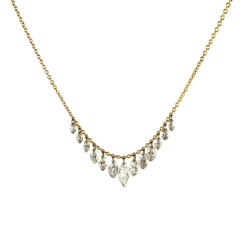 Fringe Floating Diamond Necklace