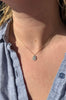 Pin Set Diamond Portrait Necklace