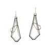 Rainbow Moonstone Hex Geode Earrings