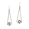 Lapis Long Polygon Earrings