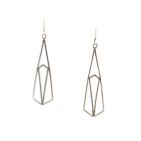 Elongated Polygon Earrings